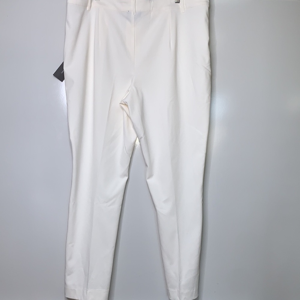 NWT DANIELLE BERNSTEIN Macy’s Off White Front Slit Dressy Pants Plus Size 20 W - Picture 6 of 12